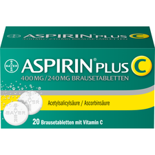 Bayer Vital GmbH Aspirin® Plus C Brausetabletten, (20St,) Brausetabletten