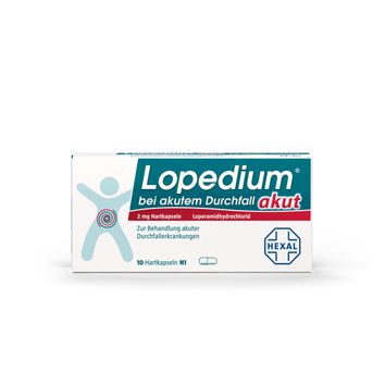 Hexal AG Lopedium akut bei akutem Durchfall, (10St,) Hartkapseln