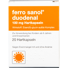 UCB Pharma GmbH ferro sanol duodenal, (20St,) Hartkapseln mit magensaftresistent überzogenen Pellets