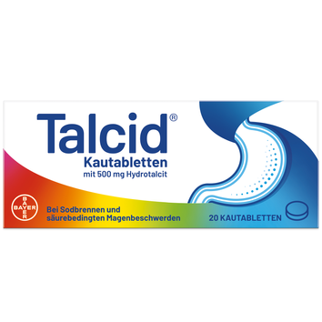 Bayer Vital GmbH Talcid® 500mg Kautabletten, (20St,) Kautabletten
