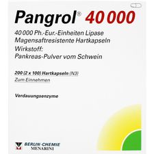 BERLIN-CHEMIE AG Pangrol 40.000, (200St,) Hartkapseln mit magensaftresistent überzogenen Pellets
