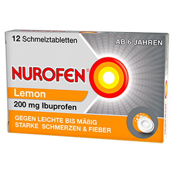 Reckitt Benckiser Deutschland GmbH Nurofen 200 mg Schmelztabletten Lemon, (12St,) Schmelztabletten