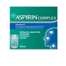Bayer Vital GmbH Aspirin® Complex Granulat, (10pcs,) Granulat zur Herstellung einer Suspension zum Einnehmen