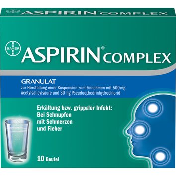 Bayer Vital GmbH Aspirin® Complex Granulat, (10St,) Granulat zur Herstellung einer Suspension zum Einnehmen