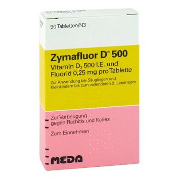 Viatris Healthcare GmbH Zymafluor D 500 Tabletten, (90St,) Tabletten