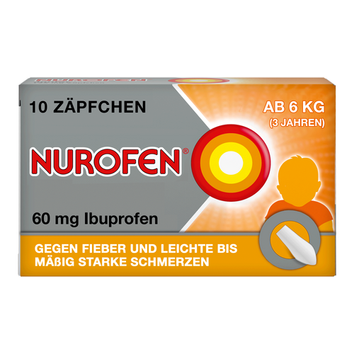 Reckitt Benckiser Deutschland GmbH Nurofen Junior 60 mg Zäpfchen, (10St,) Suppositorien