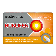 Reckitt Benckiser Deutschland GmbH Nurofen Junior 125 mg Zäpfchen, (10St,) Suppositorien