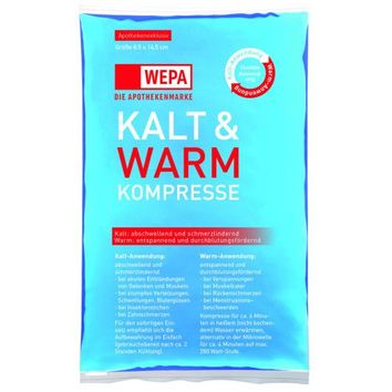 WEPA Apothekenbedarf GmbH & Co KG Kalt-Warm Kompresse 8,5 x 14,5 cm, (1St,) Kompressen