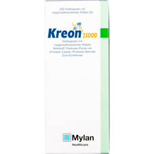 Viatris Healthcare GmbH Kreon 25.000, (200St,) Hartkapseln mit magensaftresistent überzogenen Pellets