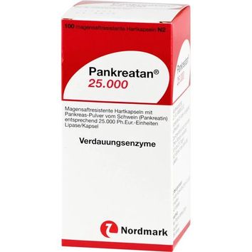 NORDMARK Pharma GmbH Pankreatan 25.000, (200St,) Magensaftresistente Hartkapseln
