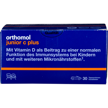 Orthomol pharmazeutische Vertriebs GmbH Orthomol Junior C plus Kautabletten Waldfrucht, (30pcs,) Kautabletten