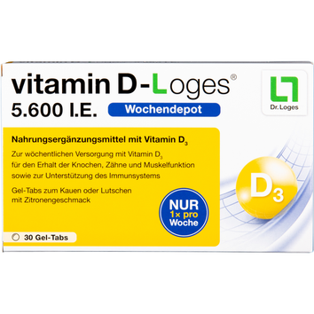 Dr. Loges + Co. GmbH Vitamin D-Loges 5.600 I.E. Kautabletten, (30St,) Kautabletten