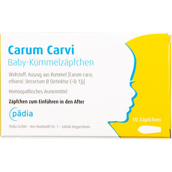 Pädia GmbH Carum Carvi Baby-Kümmelzäpfchen, (10St,) Suppositorien