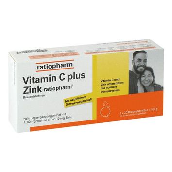 ratiopharm GmbH Vitamin C plus Zink-ratiopharm, (40St,) Brausetabletten