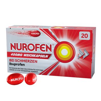 Reckitt Benckiser Deutschland GmbH NUROFEN® Weichkapseln 400 mg Ibuprofen, (20St,) Weichkapseln