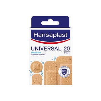 Beiersdorf AG Hansaplast Universal Pflaster Strips wasserfest, (20St,) Pflaster