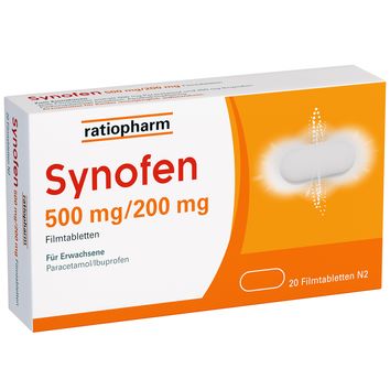 ratiopharm GmbH Synofen 500 mg / 200 mg, (20pcs,) Filmtabletten