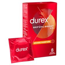 Reckitt Benckiser Deutschland GmbH Durex Gefühlsecht XXL Kondome, (8pcs,) Kondome